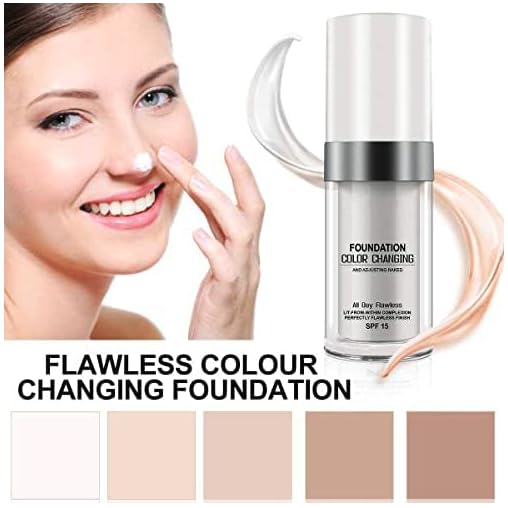 Faas TLM Foundation - Kleurveranderende Foundation - Past Zich Aan Huidtint Aan - Hydraterend & Hypoallergeen - 24 Uur Houdbaar - Waterdicht - Ultra HD Make-up - Sun Protection Factor 15
