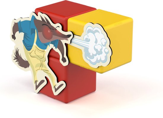Geomag Magicube Story Building Three Little Pigs - 42-delig - Inclusief Boek en Magnetische Kaarten