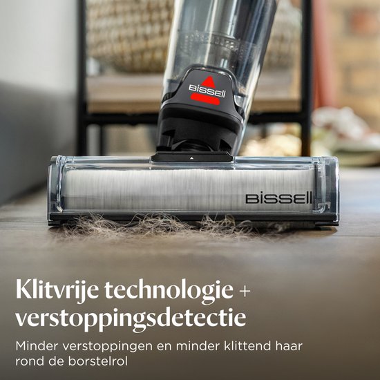 BISSELL CrossWave® OmniForce™ Select Vloerreiniger - Draadloze Stofzuiger met Dweilfunctie - Vlekkenreiniger voor Harde Vloeren - Snoerloze Steelstofzuiger - 2 in 1 Vacuum Cleaner met LED - Extra Krachtig 31aW - ZeroGap Technologie™ - 3912N