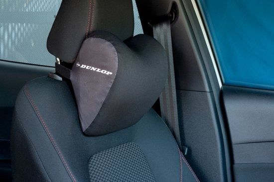 Dunlop Neksteun - Nekkussen Autostoel - 100% Memory Foam - Universele Pasvorm - Zwart