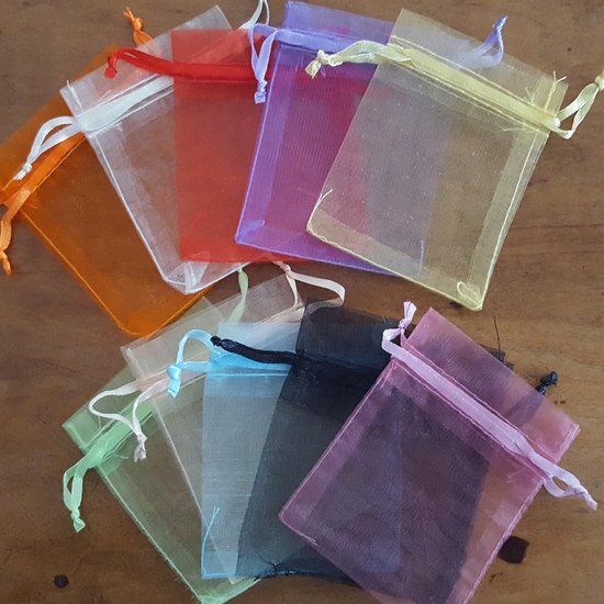 Faas Organza Uitdeelzakjes - 100 Zakjes - 10 Kleuren