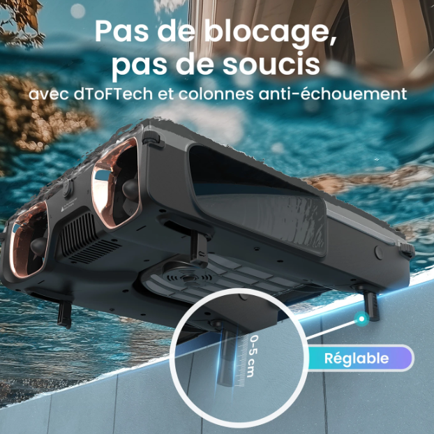 Aiper EcoSurfer S2 Zwembadoppervlaktereiniger - Zonne-energie, 35u Batterij, Wi-Fi/Bluetooth