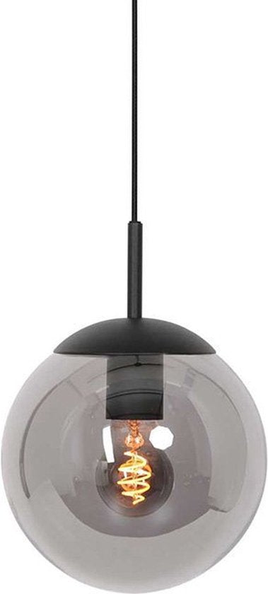 Steinhauer - hanglamp - Bollique - zwart - glas metaal - Ø 30cm - E27 - 3498ZW