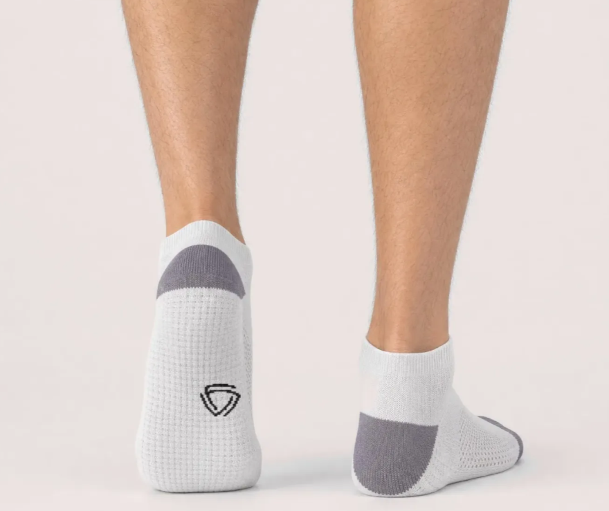 Fibershirts Sokken - Wit - Kort - Anti-Slip, Geurwerend