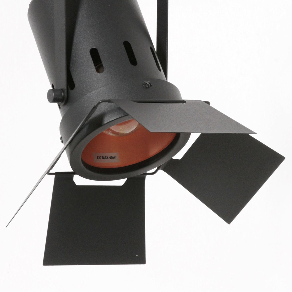 Hanglamp Carré 3379ZW – zwarte industriële lamp, staal, hoogte verstelbaar van 30-150 cm, Mexlite