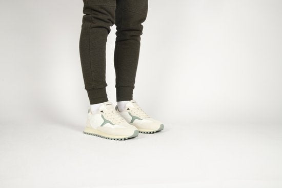 Blackstone Sneakers - Scoria Legend DG532 - Runner - Heren - 46 - Off White/Groen