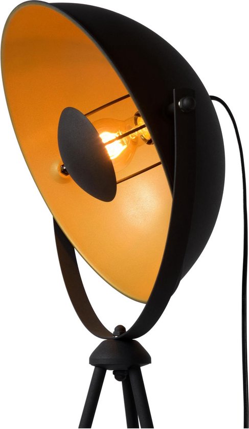 Lucide ALVARO - Vloerlamp - 1xE27 - Zwart