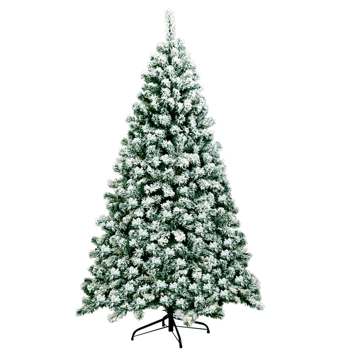 Coast Besneeuwde Kunstkerstboom met LED Wit/Groen – 100 x 180 cm – 928 Takpunten en 250 Warmwitte Lampjes