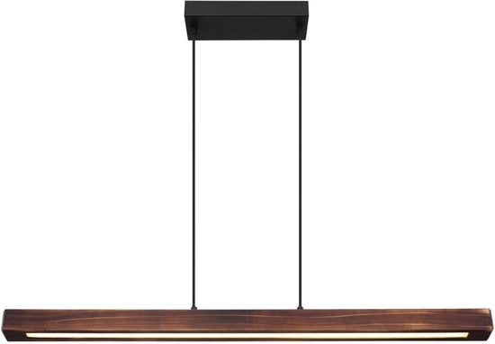 Globo TIBEON hanglamp – Naturel – Metaal – Grote eettafellamp – LED