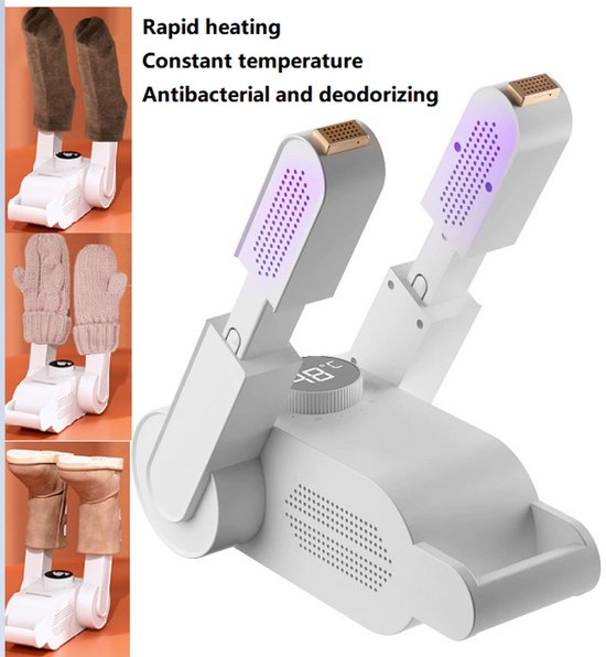 FUEGOBIRD - Schoenendroger - Met timer - Ozon-/droogfunctie - Instelbare duur - 48°C constante temperatuur - Schoenendroger - UV-lamp + actieve kool - dubbel antibacterieel-Nieuwe upgrade in 2026