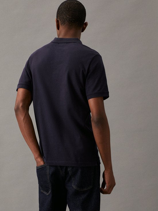 Calvin Klein Stretch Piqué Slim Fit Polo - Heren - Night Sky - 3XL