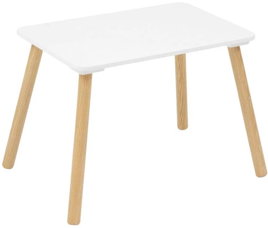 Atmosphera Kids Set Tekentafel/Kindertafel + Kinderstoelen - 58x38x43cm - Wit