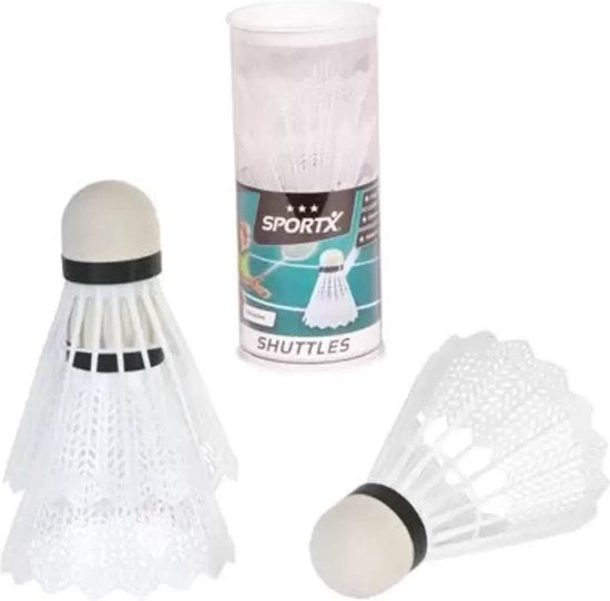 SportX Shuttle Wit 3 in koker
