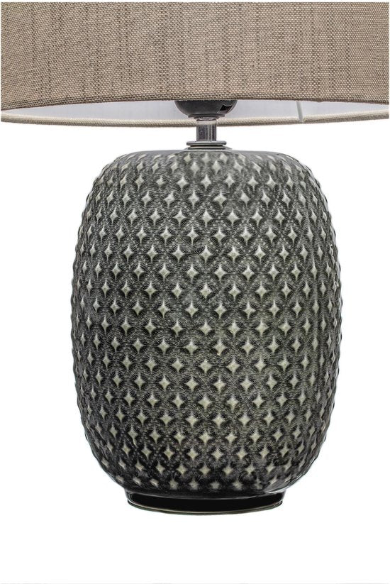 Pauleen LED Tafellamp Pretty Classy - E27 - Max. 60W - Wookamer, Slaapkamer & Eetkamer - Grijs/Beige