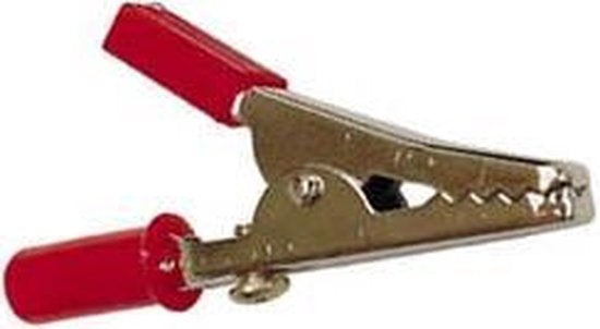 Standaard Krokodillenklem 55Mm Met Schroefaansluting - Rood