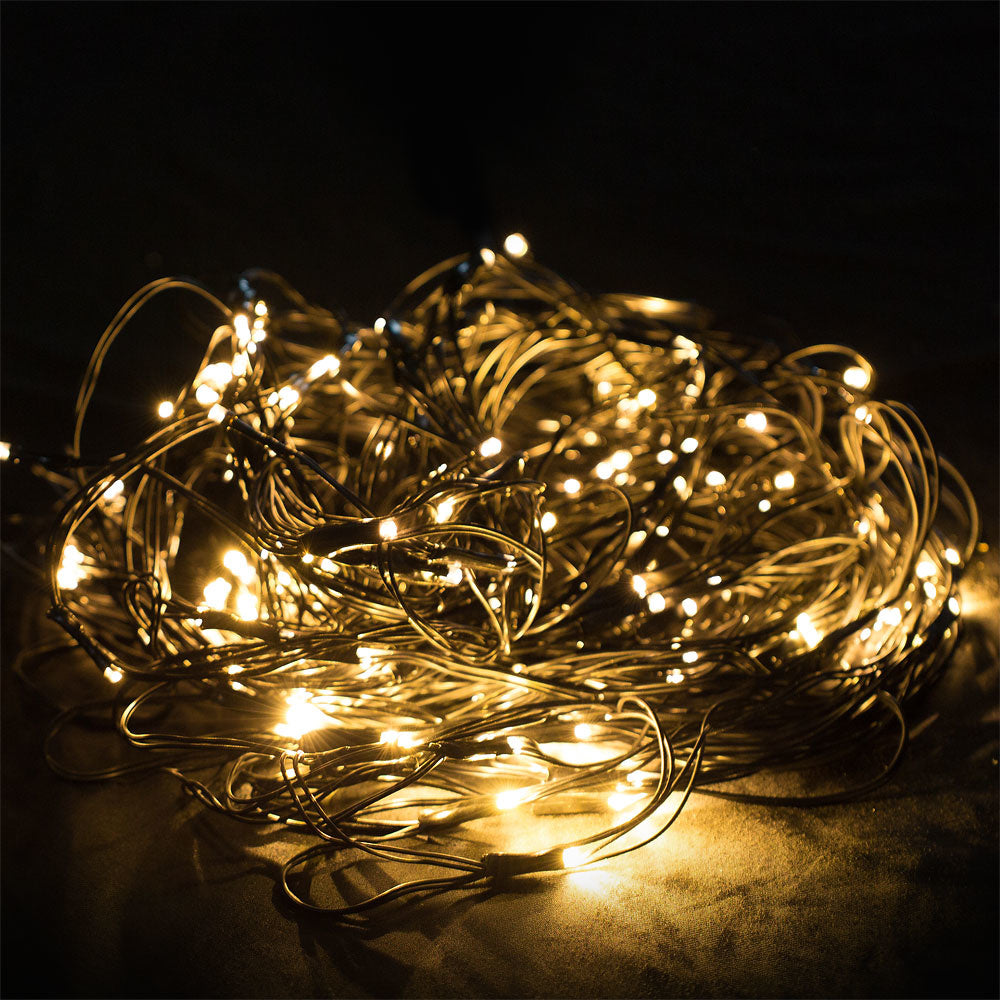 Monzana Lichtgordijn - 200x150cm 160 Leds - Binnen & Buiten Warm Wit