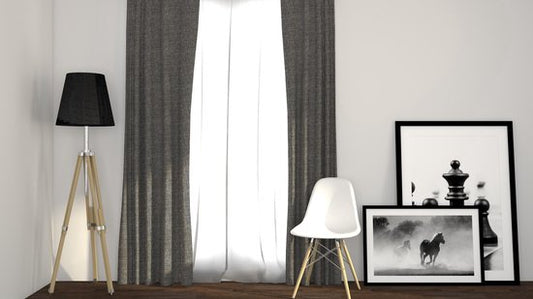 Larson - Luxe Geweven Blackout Gordijn - Ringen - Lichtgrijs - 300 x 250 cm - Verduisterend & kant en klaar