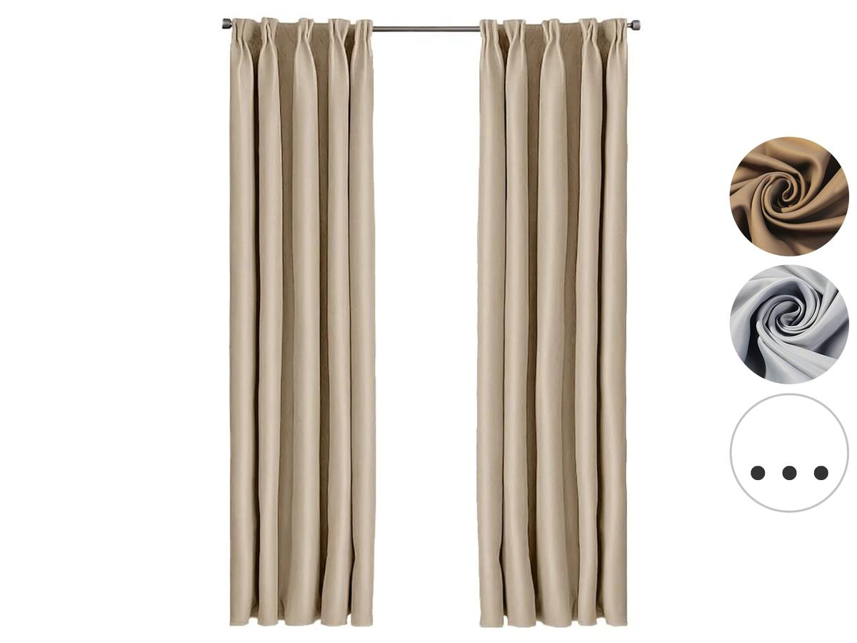 Larson Blackout Gordijn - Lichtwerend en Isolerend - maat 150 x 250 cm - Zwart