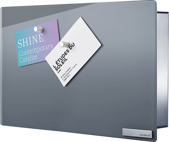 Blomus sleutelkastje Velio met magneten 20x30 cm grijs