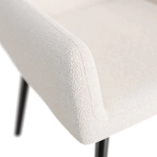 Oorfauteuil / Relaxfauteuil Odense - Beige - Bouclé Stof