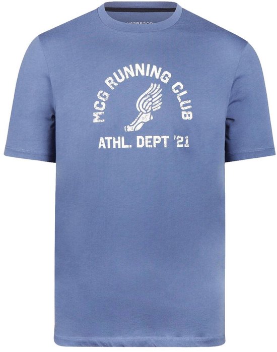 T-shirt met McGregor Vintage-print, Blauw - Heren - Maat XXL