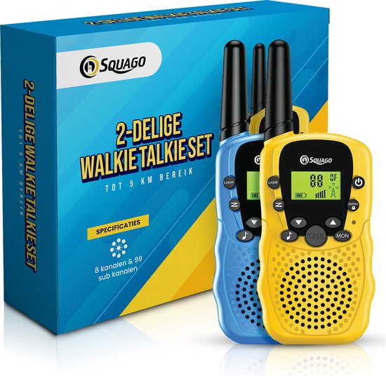 Squago Walkie talkie 2 stuks - Voor Kinderen & Volwassenen - WalkieTalkie