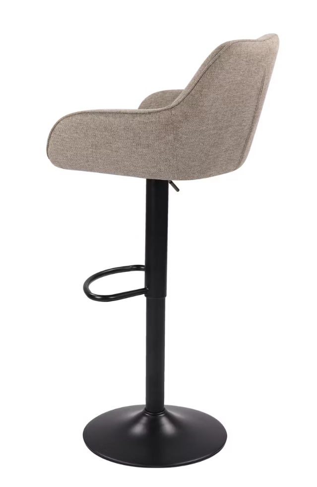Dutchbone Oliver Barkrukken - Set van 2 - Taupe - 56 x 54 x 109 cm - Verstelbare Zithoogte 60-80 cm
