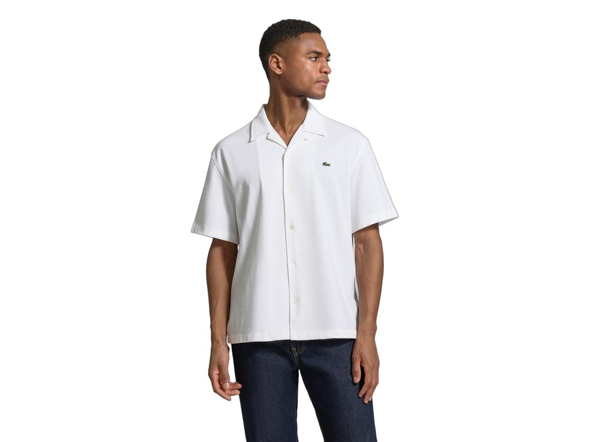 Lacoste Overhemd - Losse Pasvorm - Wit - maat 39