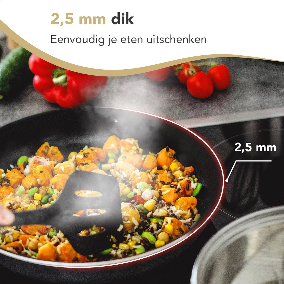 Rochester Pannenset - 18-delig - Aluminium - Non-stick - Incl. Deksel - Zwart