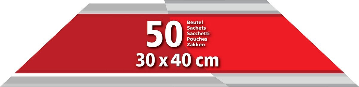 Solis Vacuumzakken Voedsel 30 x 40 cm - Geschikt voor Diepvries, Magnetron en Sous Vide Koken - BPA-Vrij - Drielaags Vacumeerzakken - Vacuum Opbergzakken - 50 Stuks