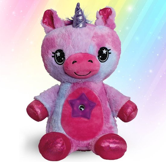 StarBelly Dream Lites - Magische eenhoorn - knuffel - Ster-Projector - Nachtlampje - Kinderen