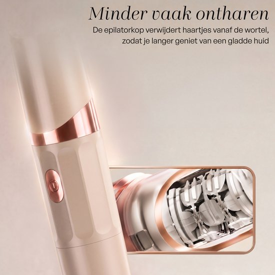 Sansbeauté 3 in 1 Epilator voor Vrouwen PocketPRO met Travel Bag - Epileerapparaat Dames - Epilator - Gezichtsepilator Vrouw - Gezichtsontharing Dames - Epilator Gezicht - Epilator Dames - Gezichtsepilator dames - Oplaadbaar - Rosé Roze