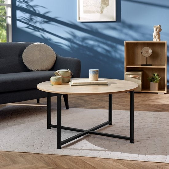 tectake - Salontafel Aberdeen industrieel lichtbruin - 404343