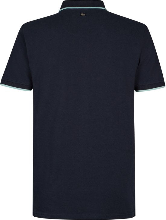 Petrol Industries - Heren Polo met korte mouwen Rally - Blauw - Maat XL