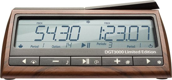 DGT 3000 Limited Edition schaakklok - 25ste verjaardag - 6 talen handleiding
