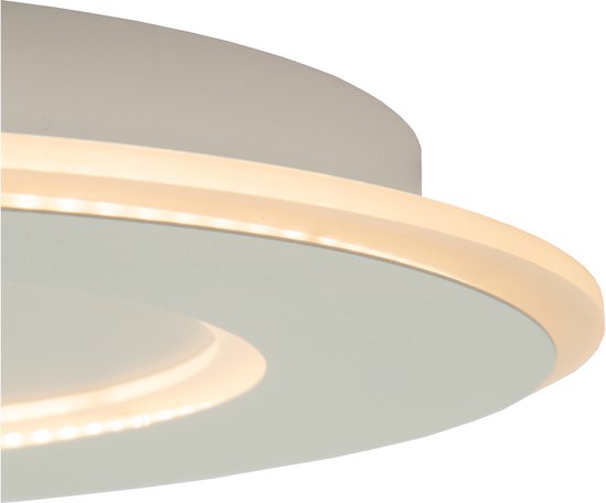 Lucide AXELLE - Plafonnière (Plafondlamp) - Ø 39,6 cm - LED 3 StepDim - 1x24W 2700K - Wit