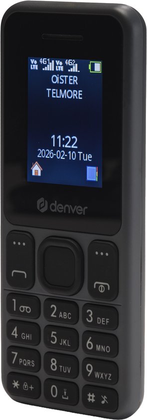 Denver Senioren Mobiele Telefoon 4G - GSM - Smartphonevrij opgroeien - FM Radio - Dual Sim - Simlockvrij - Model 2026 - FAS1880L