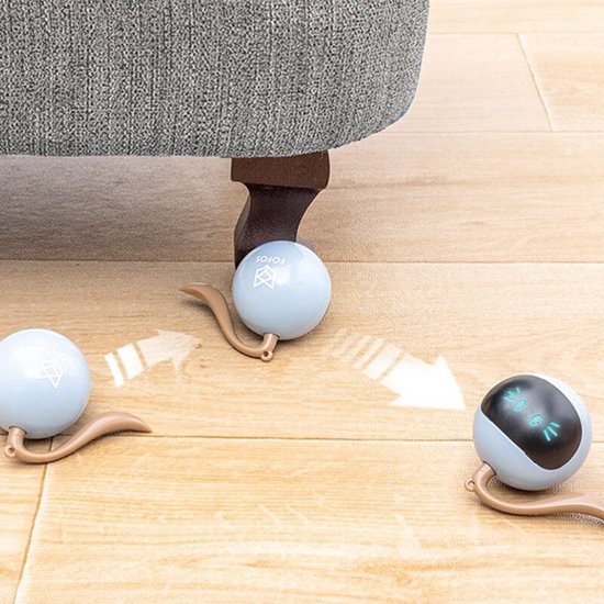 Otiume Interactieve Kattenbal – Zelfrollend – USB Oplaadbaar – Speeltje