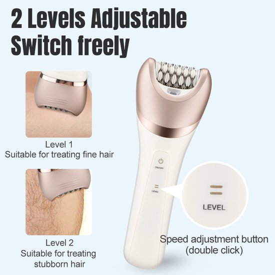6-in-1 multifunctionele epilator, scheren, peeling, massage