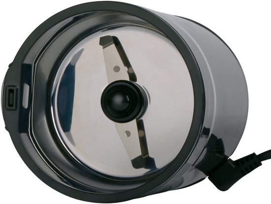 alpina Elektrische Koffiemolen 200W - Coffee Grinder voor 70g Koffiebonen - Bonenmaler met RVS Messen - Maler met Veiligheidsslot - Zwart