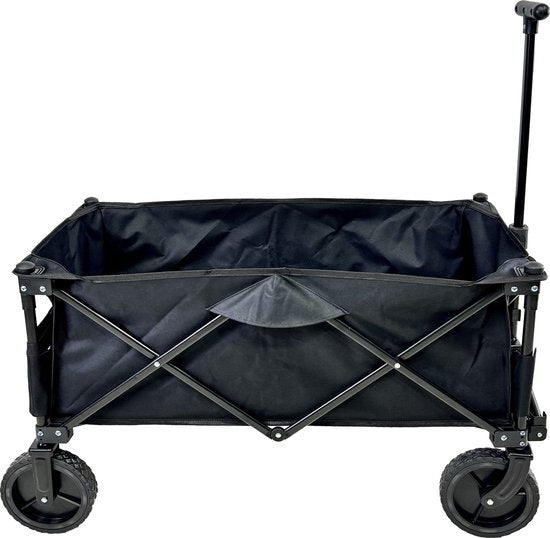 Bolderkar opvouwbaar - draaibare massieve wielen - stevig frame - 75 kg belastbaar