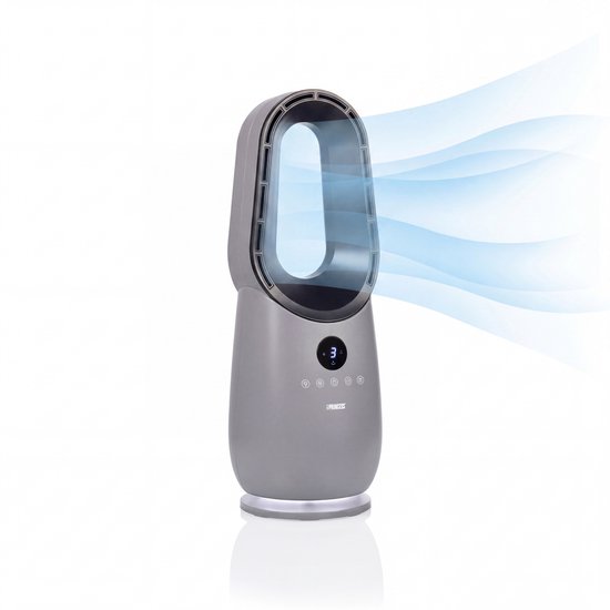 Princess Bladloze Torenventilator - 60 W – Krachtige & Stille Bladeless Fan met Afstandsbediening, Timer & LED‑Display – 75° Oscillatie – 3 Snelheden – 351582