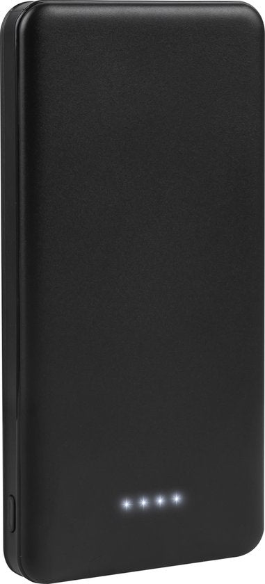Nuvance - Powerbank 10000 mAh - Snellader - Compact Design - 2x USB, USB-C & Micro USB - Universele Powerbanks voor Smartphones, Tablets & Gadgets - Externe Batterij - Zwart