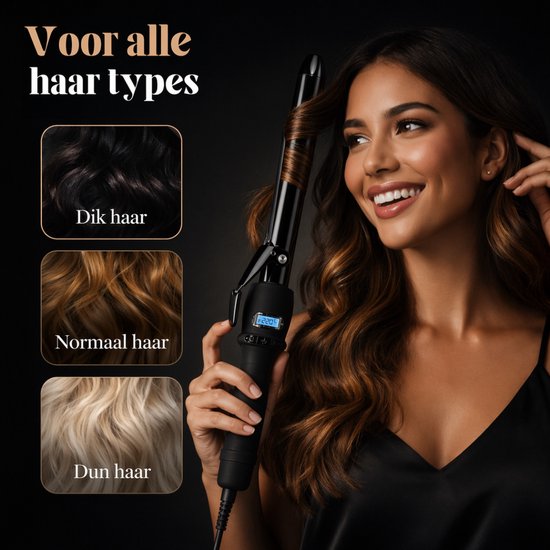 Vaive Krultang met Klem - 32MM - Krultangen - Haarkruller - Hair Curler - Curling Iron