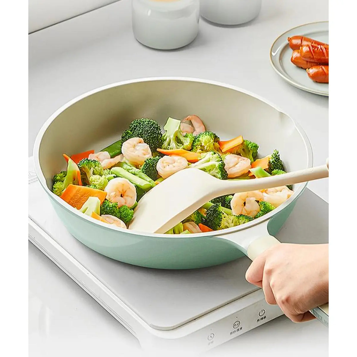 COOKER KING koekenpan - 24 cm - keramische titanium antiaanbaklaag
