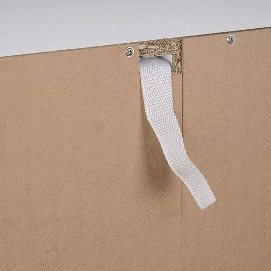 Woltu Boekenkast Staande Plank - MDF Wit - 60 x 29,5 x 121 cm - 8 Vakken Opbergruimte