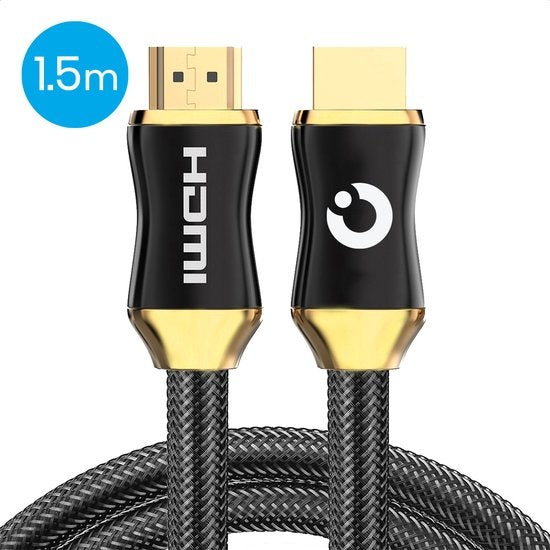 Auronic HDMI Kabel - 1.5M - 18Gbps - HDMI 2.0 - Hoge Snelheid en Resolutie - 4K (60 Hz) - Zwart
