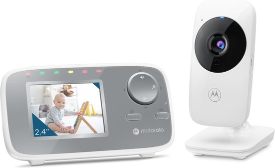 Motorola Nursery Babyfoon met Camera - Baby Monitor VM482 - Baby Camera met 2,4‑inch Kleuren Display, Tweeweg Communicatie, Temperatuurmonitor en Infrarood Nachtvisie - 300M Bereik