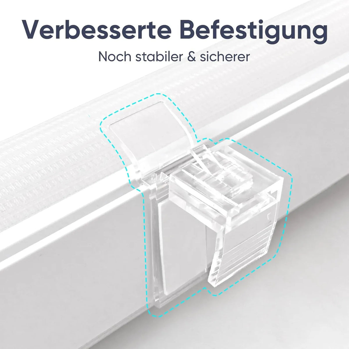 Sekey Duo Rolgordijn Zonder Boren - 45 x 150 cm - Verstelbare Lichtinval - Hittewerende Coating - Wit