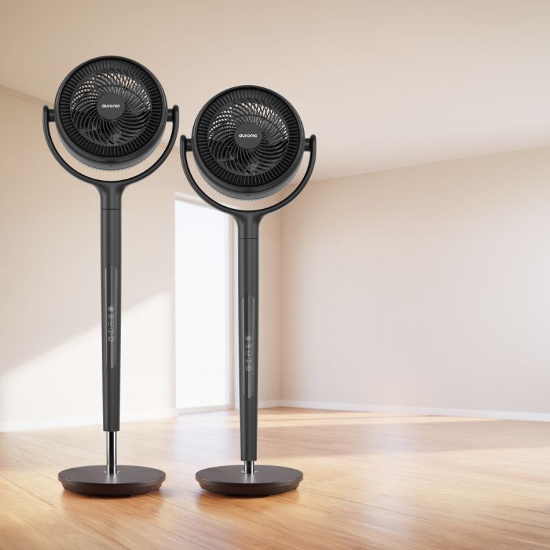 Auronic Omni Ventilator Zwart - 12 Snelheden - 120° Oscillatie - Met Afstandsbediening